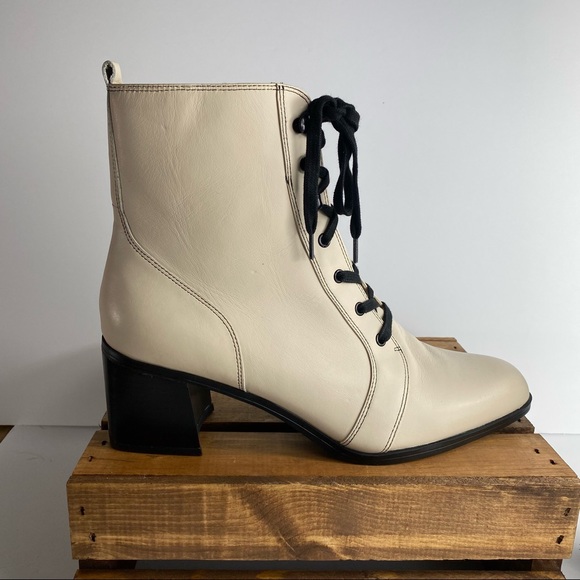 NWT Leather Naturalizer Sevilla Bootie Beige Size 12 - Picture 3 of 5